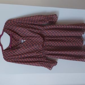 Boho tunic blouse or short dress large #